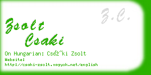 zsolt csaki business card